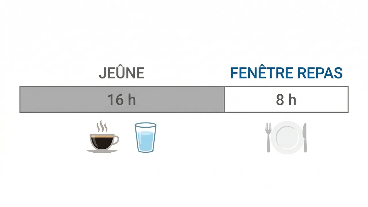 Tableau comparatif des protocoles de jeûne 16:8, OMAD et 5:2